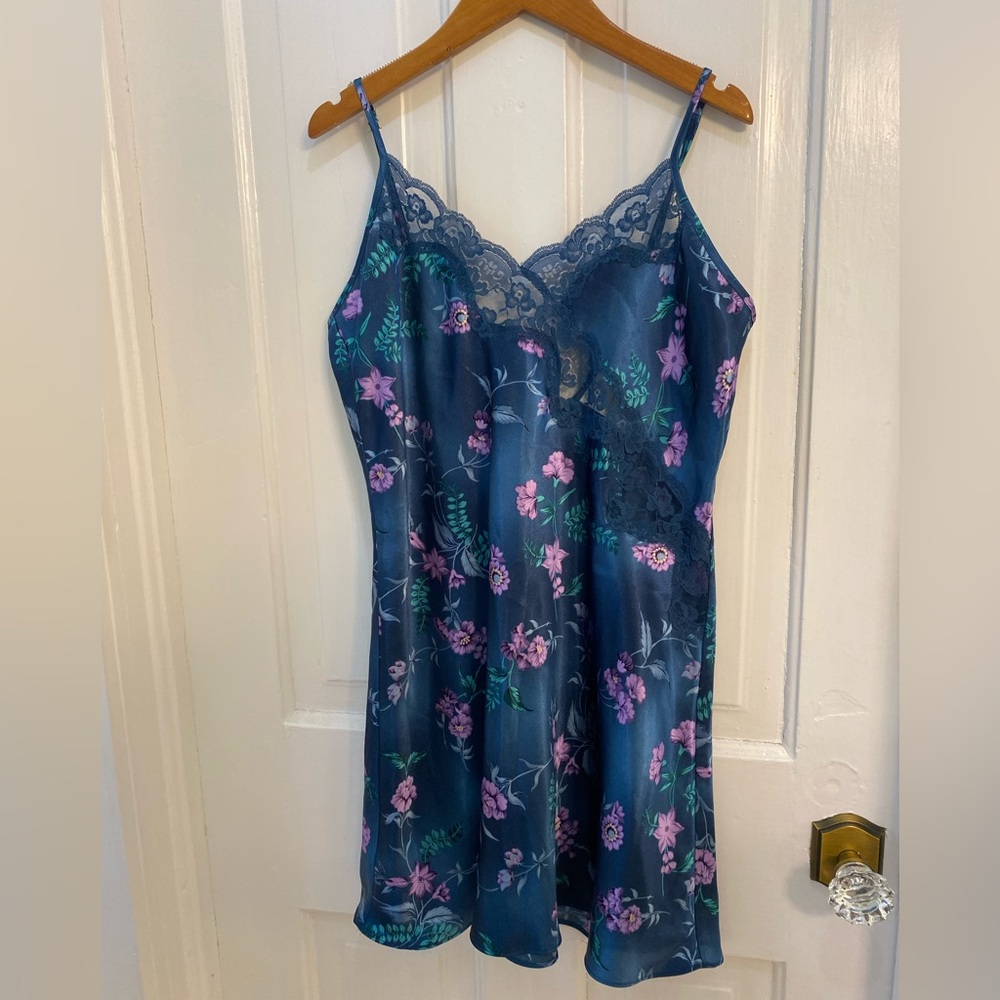 Vintage Y2K California Miss Slip Dress with Lace Detail